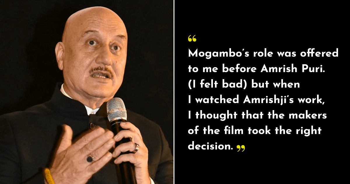 Not Amrish Puri But Anupam Kher Was The First Choice To Play The Role Of Mogambo In Mr India