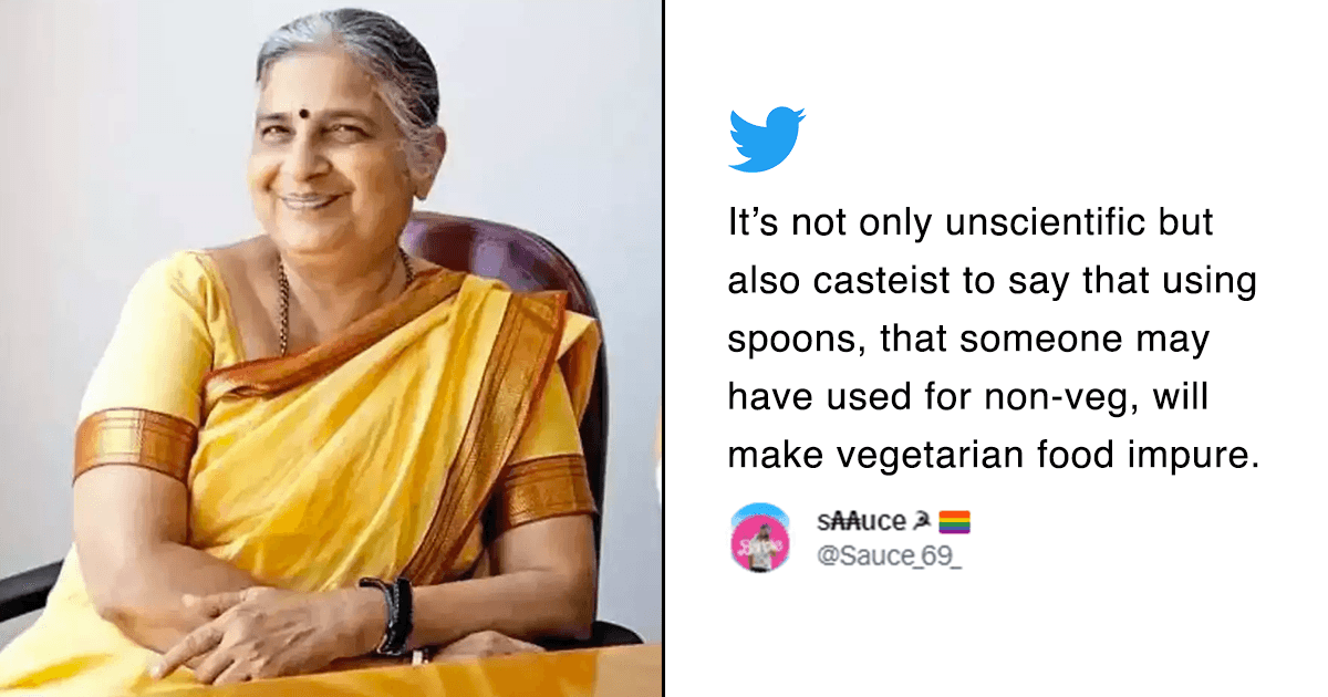 Sudha Murty Talked About Her ‘Pure’ Eating Practices & Twitter Thinks They Stem From Casteist Ideas