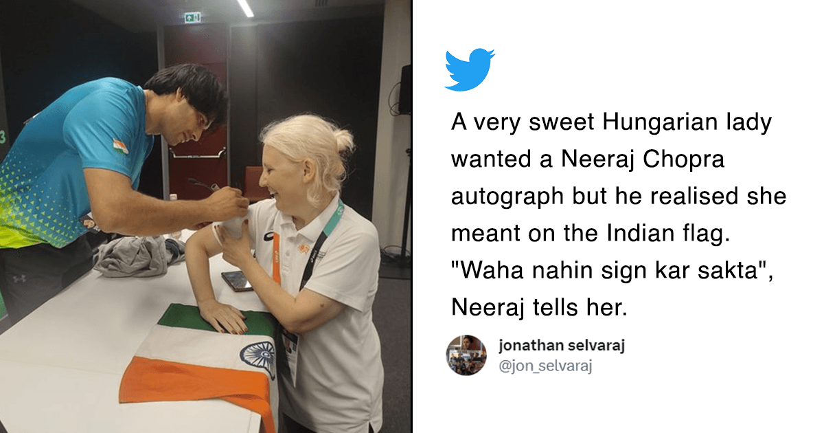 Neeraj Chopra Refuses To Sign The Indian Flag & Beyond The Medals, This Is What Makes Him Special