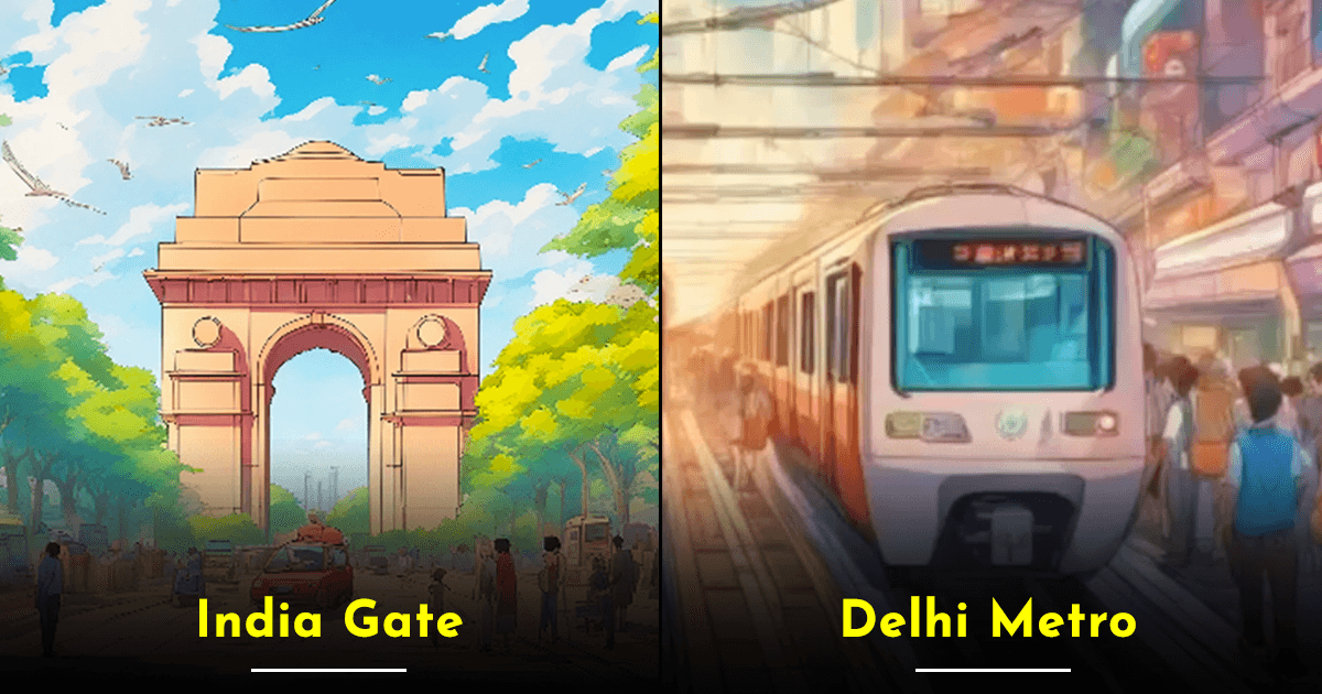 Artist Creates AI Anime Pics Of Delhi’s Iconic Places & They Look Mesmerising