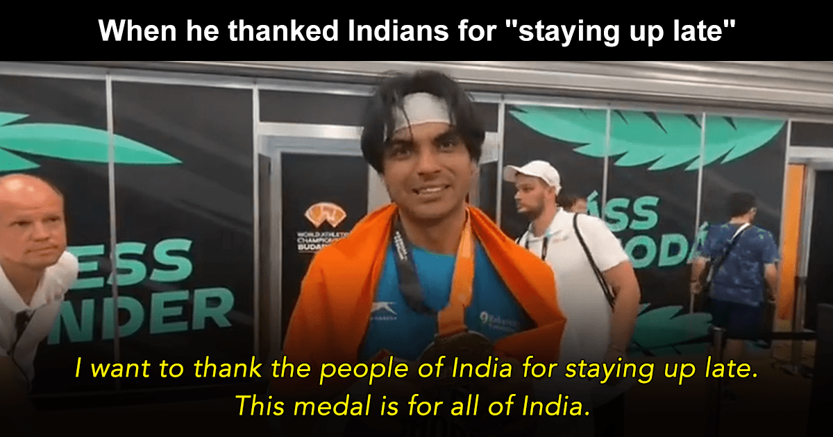 These Gestures By Neeraj Chopra Right After Winning Prove What Make Him Golden Are His Values
