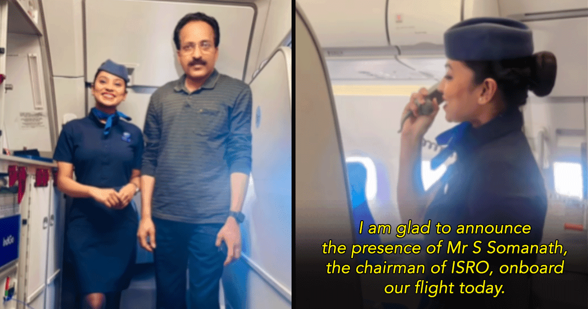 ISRO Chairman S. Somanath Recently Boarded IndiGo Flight & The Result Is This Heartwarming Moment