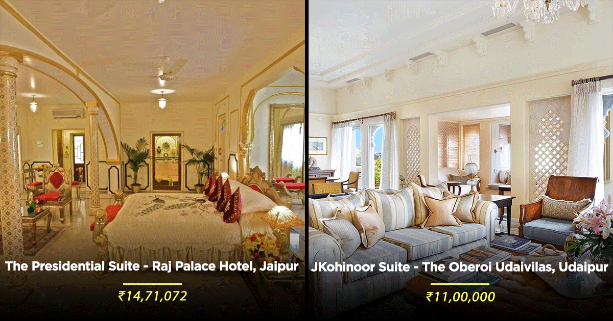 Here Are 5 Most Expensive Hotel Rooms In India That Only The Super Rich Can Afford