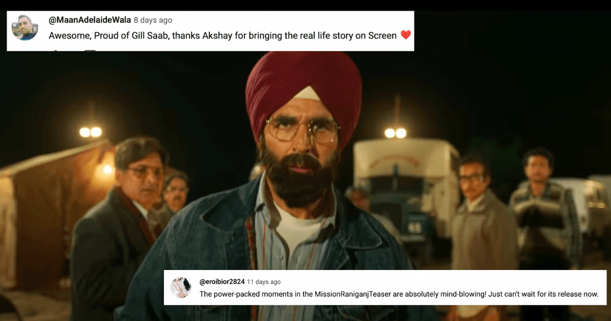 Teaser Of Akshay Kumar Starrer ‘Mission Raniganj’ Is Out, & People Can’t Hold Back On The Excitement