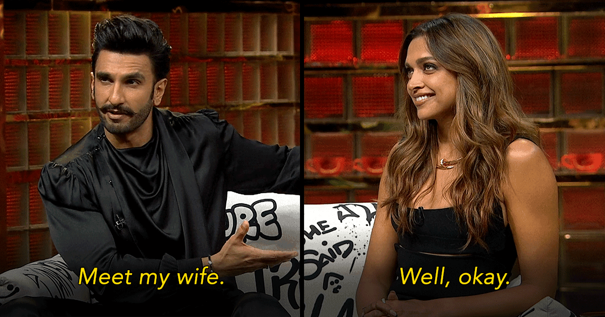 The First Episode Of ‘KWK’ With Deepika-Ranveer Was More Like Marriage 101 For All & We Don’t Mind