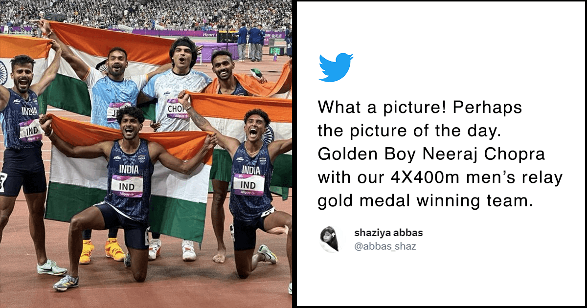 Neeraj Chopra Requests For Pics With The Relay Team After Asian Games Gold. The Guy Is Kinda Perfect