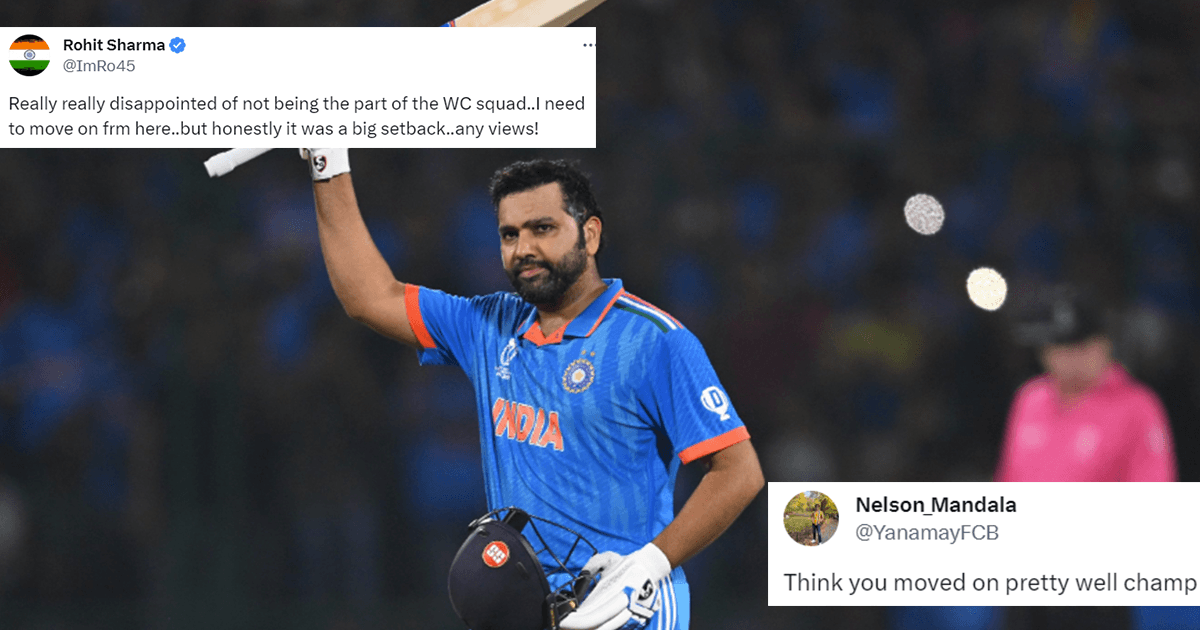 Old Tweet Of Rohit Sharma Not Being A Part Of World Cup Surfaces & Fans Are Showering Him With Love