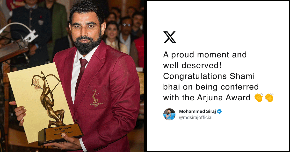 Mohd Shami Receives The Arjuna Award At The National Sports Awards & Our Cheers Couldn’t Be Louder