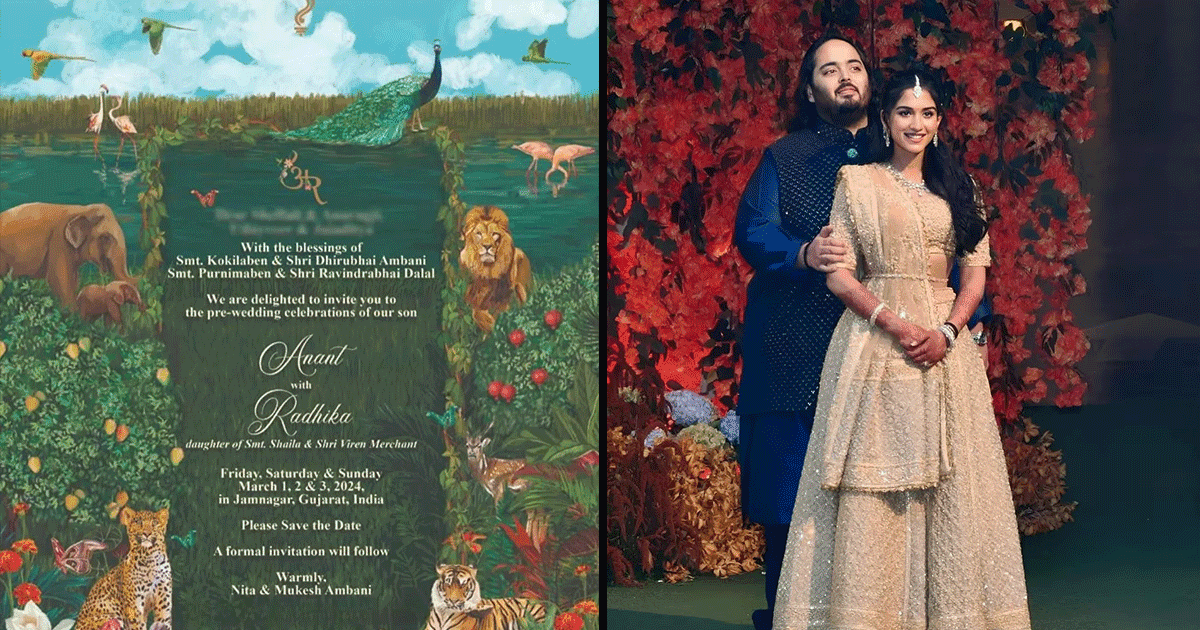 Anant Ambani & Radhika’s Pre-Wedding Invite Is Out & We Low-key Wish We Could Go