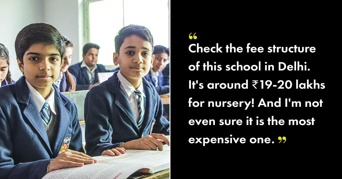 Delhi People Share School Fee They Are Paying & We Must Ask, Should Education Be This Costly?