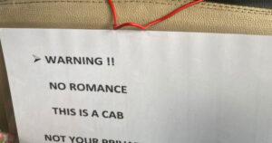 Fed Up with Backseat Romance, Hyderabad Cab Driver Leaves Hilarious Note for Passengers